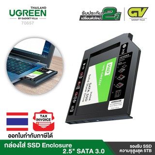 UGREEN รุ่น 70657 กล่องใส่ฮาร์ดดิสก์ไดร์ ขนาด 2.5 นิ้ว SATA 3.0 2.0 HDD Caddy 9.5mm for 2.5" 5TB SSD Case Hard Disk Enc