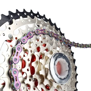 VG Sports โซ่จักรยาน 6 7 8 9 10 11 ความเร็ว 116 Links Half Hollow น้ำหนักเบาจักรยานสำหรับ MTB Mountain Road Bike อุปกรณ์เสริม
