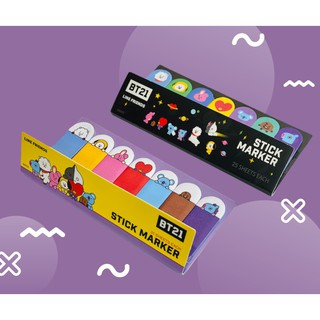 กระดาษโน๊ตคั่นหน้าแบบมีกาว BT21 STICKY MAKER ลิขสิทธิ์แท้