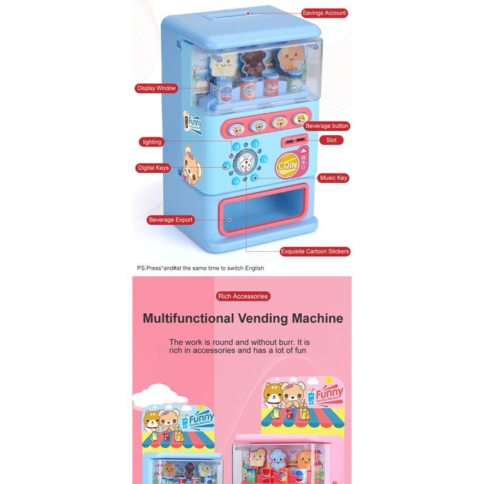 คอนโซลเปลือกChildren39s Toy Simulated Vending Machine Mini Children39s ...