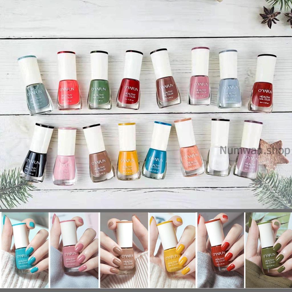ยาทาเล็บเจล สีทาเล็บ ไม่ต้องอบ ลอกได้ สีสวยสด ติดทน