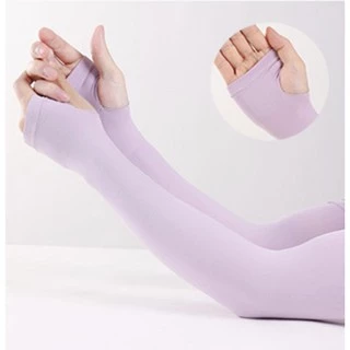 [ส่งเร็วไม่มีวันหยุด] Let's slim ปลอกแขนกันแดด กันยูวี เกี่ยวนิ้ว (Free Size)