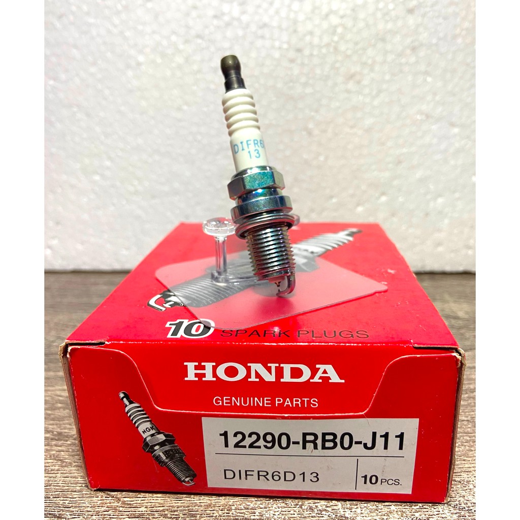 หัวเทียนแท้ DIFR6D13 SEMI IRIDIUM HONDA BRIO, Jazz AMAZE 1.2L, CR-Z (12290-RB0-J11)Made Japan จำนวน 4 หัว