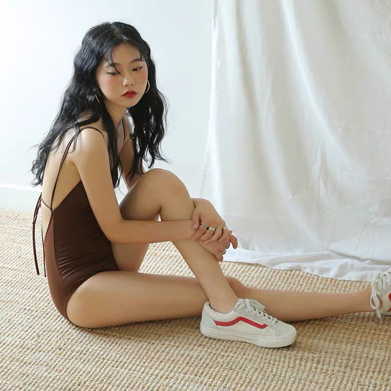 ชุดว่ายน้ำผู้หญิง วันพีช 2สี เก็บทรง หุ่นสวย ผ้าว่ายน้ำแท้ มีฟองน้ำ1702#a - รูปที่ 4