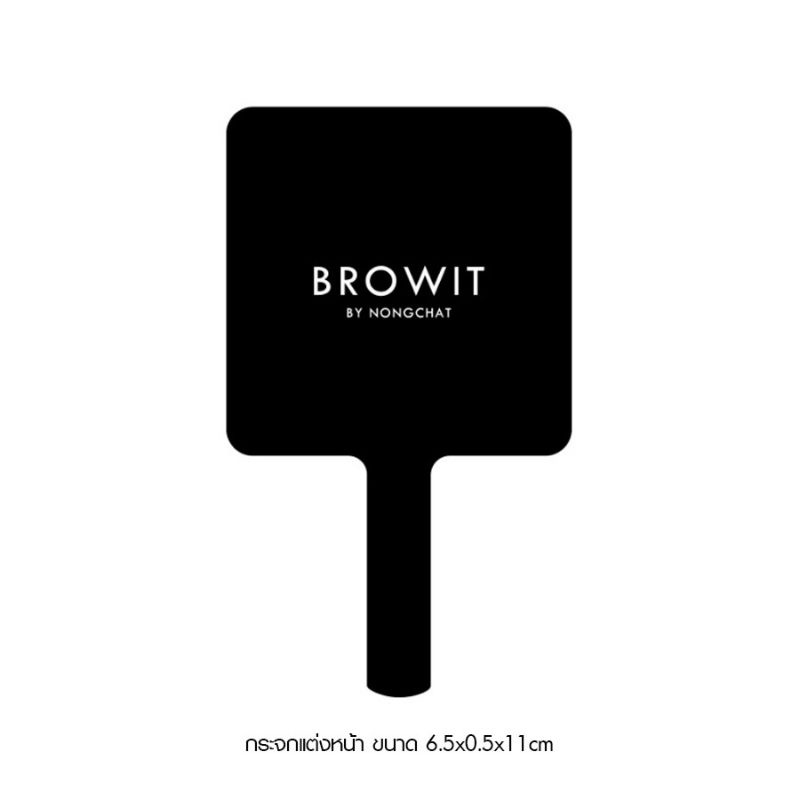 ขนาด6.5*0.5*11cm สีดำ BROWIT By Nongchat Make Up Mirror เมคอัพ มิรเรอร์ กระจกแต่งหน้า กระจกบราวอิท บาย น้องฉัตร - รูปที่ 2