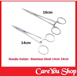 Needle Holder  Stainless Steel ขนาด 14cm และขนาด 16cm