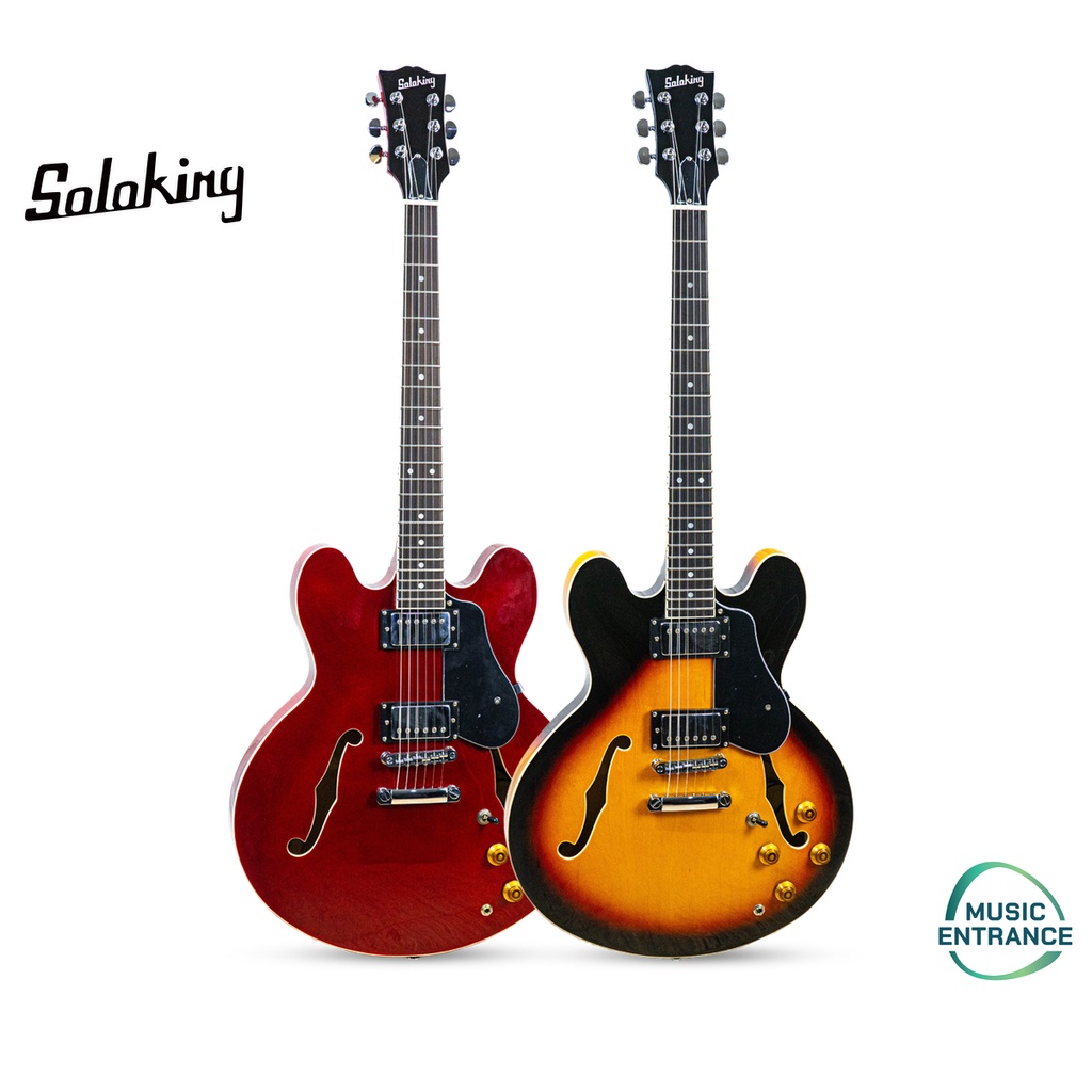 Soloking SJS1000 3 Tone กีตาร์ไฟฟ้า Electric Guitar 22 เฟรท ทรง Hollow Body | สายกีต้าร์ D'addario