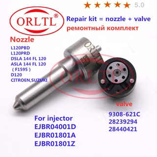 INJECTOR VALVE 9308-621c NOZZLE (L120PBD)  REPAIR KITS (7135-647 ) FOR 8200567290  EJBR04001D EJBR01801A /1801Z  RENAULT