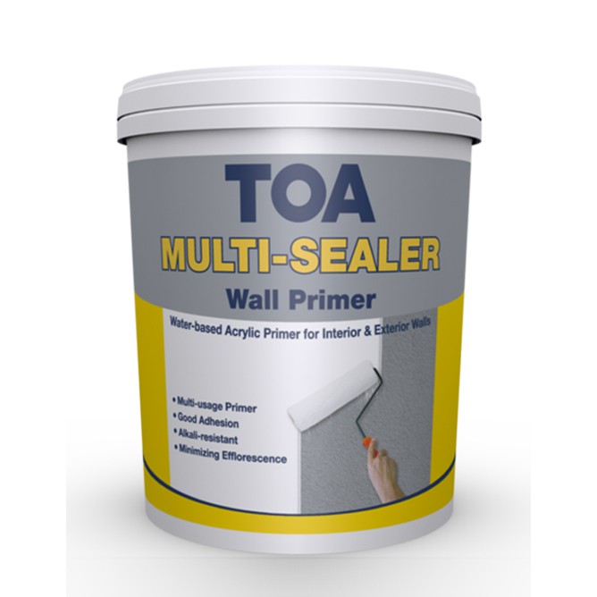 เครื่องซีลผนัง สีขาว ( 7L ) TOA MULTI sealer wall PRIMER / เครื่องซีลผนังสูตรน้ําอะคริลิค / เครื่องซ