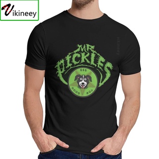 เสื้อยืดสีขาวเสื้อยืดคอกลม พิมพ์ลาย Mr Pickles 666 Good Boy สไตล์ฮาราจูกุ ขนาดใหญ่ สําหรับผู้ชาย และผู้หญิงS-4XL