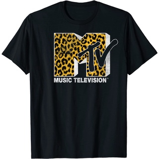 ROUNDคอลูกเรือNeckเสื้อยืด พิมพ์ลายกราฟฟิคโลโก้ Mtv สําหรับผู้ใหญ่-4XL