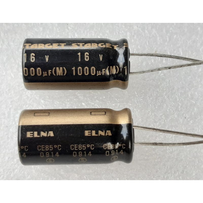 Elna Starget 1000uf 16v Capacitor ตัวเก็บประจุ คาปาซิเตอร์ | Shopee ...