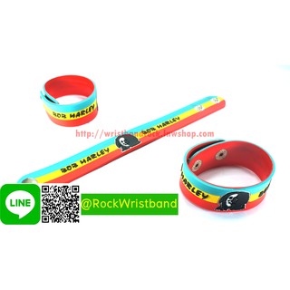 BOB MARLEY ขายริสแบนด์ บ็อบ มาร์เลย์ BMY40NA Wristband สายรัดข้อมือวงร็อค