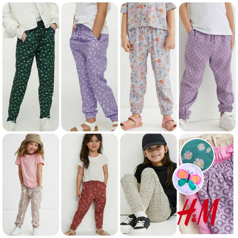 ส่วนหนึ่ง 2 JOGGER H&M สําหรับ GIRLS 4-10 ปี OLD