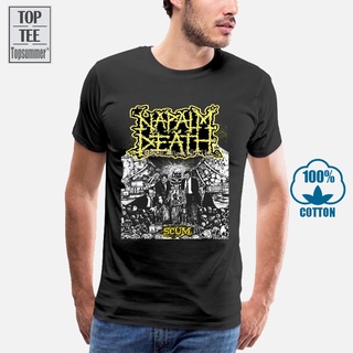 [S-5XL] Bvrt32e7456 เสื้อยืดผ้าฝ้าย พิมพ์ลายวงพังก์ Napalm Death Scum สไตล์คลาสสิก สําหรับผู้ชาย TR626WE48252