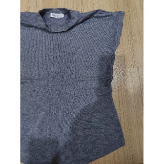 เสื้อไหมพรม แขนกุด คอเต่า ผ้านิ่ม