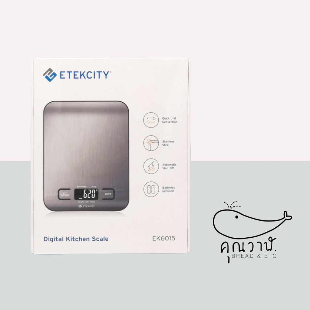 ✈️ 🇺🇸 เครื่องชั่งน้ำหนัก Etekcity 🇺🇸 ✈️ Etekcity EK6015 เครื่องชั่งน้ำหนักอาหาร ระบบดิจิตอล นำเข้าจา