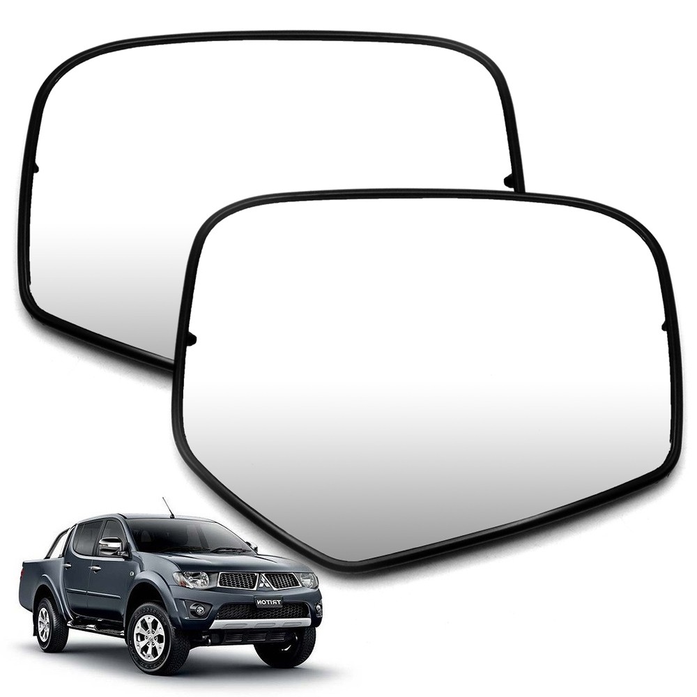 เนื้อกระจกมองข้าง เลนส์กระจกมองข้าง ข้างขวา+ซ้าย Rh+Lh สำหรับ Mitsubishi L200 Triton Pick Up ปี 2005-2015