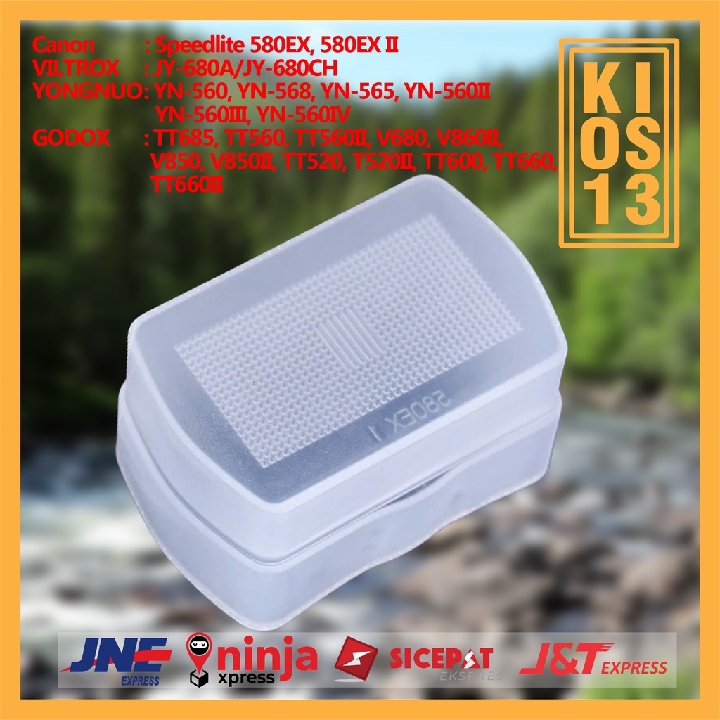 แฟลชBounce Diffuser Canon 580EX I II Yongnuo YN-560 YN-568 YN-560II YN-560III YN-560IV GODOX V860II 