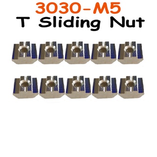 3030-M5 T Sliding Nut for Aluminum Profile( 1แพคมี 10ชิ้น).SKU:030523-M5