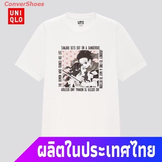 เสื้อยืดแขนสั้น Uniqlo Ut Manga เสื้อยืดแขนสั้นพิมพ์ลาย ( Demon Slayer Series ) ( 437263 Popular T-shirts