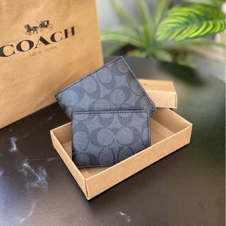 กระเป๋าสตางค์ Coach F74993 Compact id Wallet แท้💯