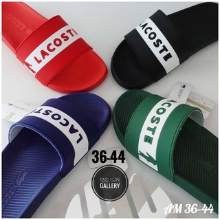 รองเท้าแตะ(Lacoste)"ลาคอส" แบบสวม น้ำหนักเบาสบาย มี 4 สี ใส่ได้ทั้งผู้หญิงปละผู้ชาย พร้อมส่ง