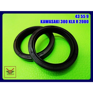 KAWASAKI 300 KLX R 2000 FRONT SHOCK SEAL (43 55 9) SET (1 PAIR)  // ซีลโช๊คหน้า 43 55 9 (1 คู่) สินค้าคุณภาพดี