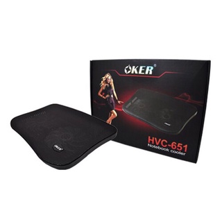 OKER Cooler Pad พัดลมระบายความร้อน 2Fan รุ่น HVC-651