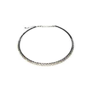 TANITTgems สร้อยคอโช้คเกอร์เส้นเดี่ยวประดับเพชรคริสตัล - TNNL051