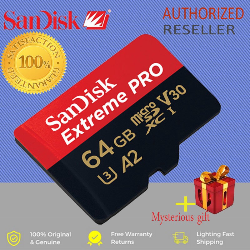 SD Card Read Speed 170MB/s U3 V30 A2 Memory Card SDXC Flash Card TF Card 4K UHD