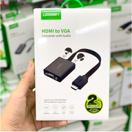 Ugreen HDMI to VGA Adapter Audio Converter รุ่น 40248