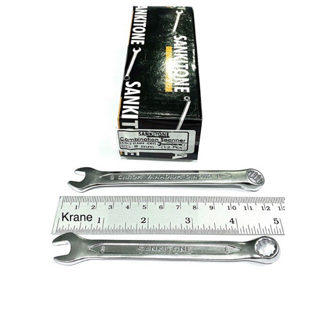 sankitone ประแจเเหวนข้างปากตาย เบอร์ 8 - 24 mm แพ็กยกกล่อง