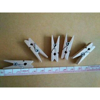 ไม้หนีบ 10 ชิ้น ตัวหนีบไม้ ขนาด3.5ซม. DIY อุปกรณ์งานฝีมือ