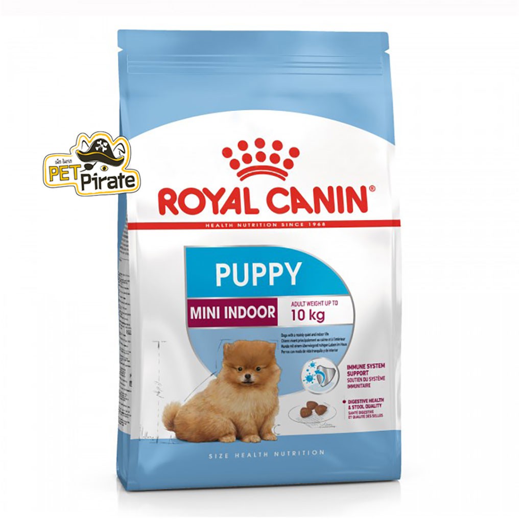 Royal Canin โรยัลคานิน อาหารเม็ดสุนัขพันธุ์เล็กเลี้ยงในบ้าน แรกเกิด-10 เดือน ลดกลิ่นเหม็นของอึ โปรตีนสูงย่อยง่าย 1.5 kg.