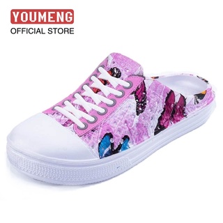 Womens Shoes Half-drag Baotou Slippers College Style Casual Flat Single Shoes All-match Sandals