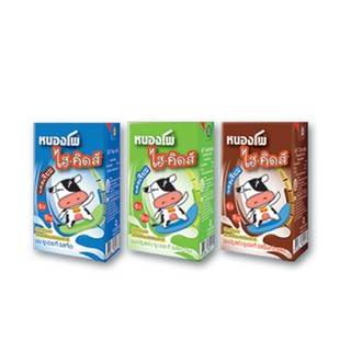 (ขายยกลัง) Nongpho Hi-Kids UHT Milk หนองโพ ไฮ-คิดส์ น้ำนมโค ยูเอชที 125 มล. x 48 กล่อง มี 3 รสชาติ