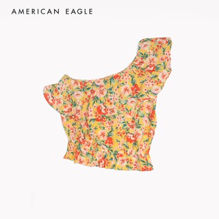 American Eagle Printed Ruffled One Shoulder เสื้อ ผู้หญิง รัฟเฟิล เปิดไหล่  (EWSB 035-2854-700)