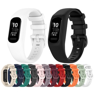 สายนาฬิกาข้อมือ ซิลิโคนนิ่ม พร้อมเคส สําหรับ Garmin Vivosmart 5 Smart5