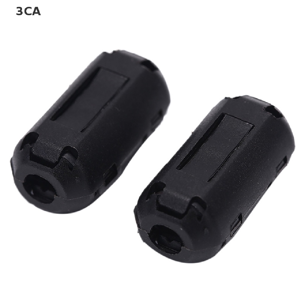 3CA 2pcs Black 5mm Clip-on Noise Ferrite Core Ring Bead Filter RFI EMI Cable Clip 3C