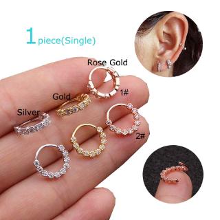 ต่างหูเพทาย pinna auricle helix 8 มม. ไม่มีตัวล็อค 1 ชิ้น