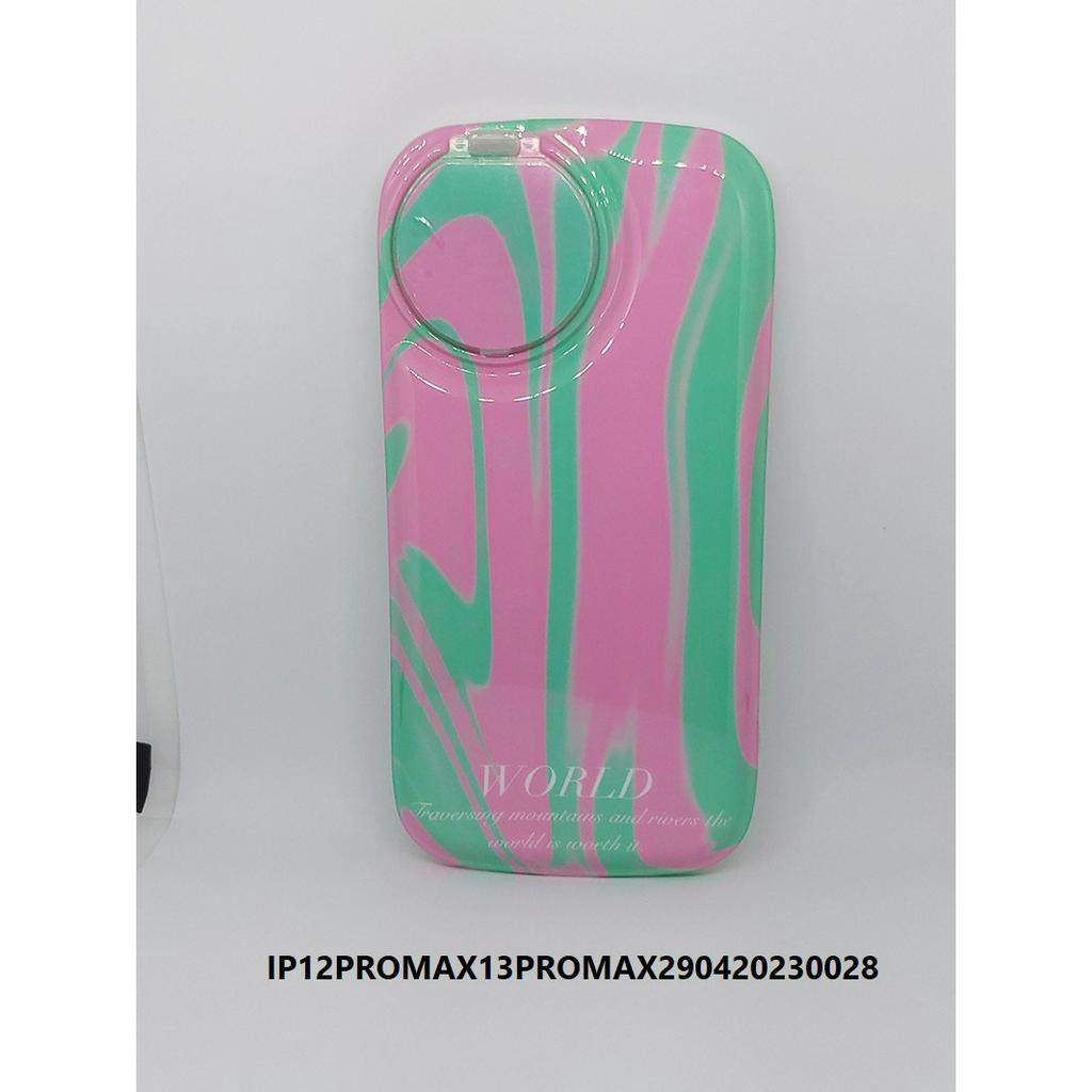 [จํากัดในร้านค้า] เคส IP 12 PRO MAX 13 PRO MAX สําหรับใช้ในทั่วไปพร้อมการป้องกันสีสีชมพูสีน้ําเงินพร