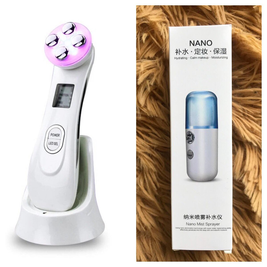 [พร้อมส่ง] เครื่อง RF เครื่องยกกระชับใบหน้าช่วยกระตุ้นคอลลาเจนแถมฟรีพร้อมเครื่องพ่นนาโน