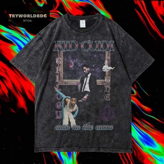 เสื้อยืด พิมพ์ลาย Tryworldbdg OFFICIAL "KID CUDI" | เสื้อยืด ซักได้ | หินล้าง | เสื้อยืด ขนาดใหญ่ | เสื้อยืด ลาย RAP TEE