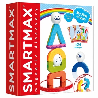 SMARTMAX, My First Acrobats ของเล่นเสริมพัฒนาการ STEM ตัวต่อแม่เหล็ก สำหรับเด็ก 1 ปี ขึ้นไป ลิขสิทธิ์แท้จากเบลเยี่ยม