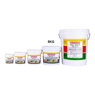 สีโป๊วปูน DRAGA WALL PUTTY D917 5KG ขาว