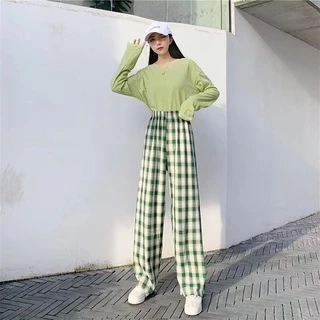 S-89 🔥 เนื้อผ้า cotton ผ้านิ่มเด้งๆ ทิ้งตัวใส่สวย กางเกงขายาว ตัวผ้านิ่มใส่สบาย