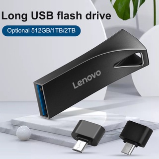 Lenovo แฟลชไดรฟ์ USB ความเร็วสูง ขนาดเล็ก กันน้ํา 512GB 1TB 2TB