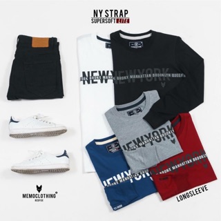 เสื้อยืดแขนยาว Memo เนื้อผ้าsupersoft แท้ 100%