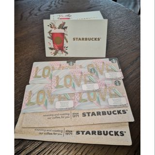 STARBUCKS LOVE Card Thailand Valentine 2019